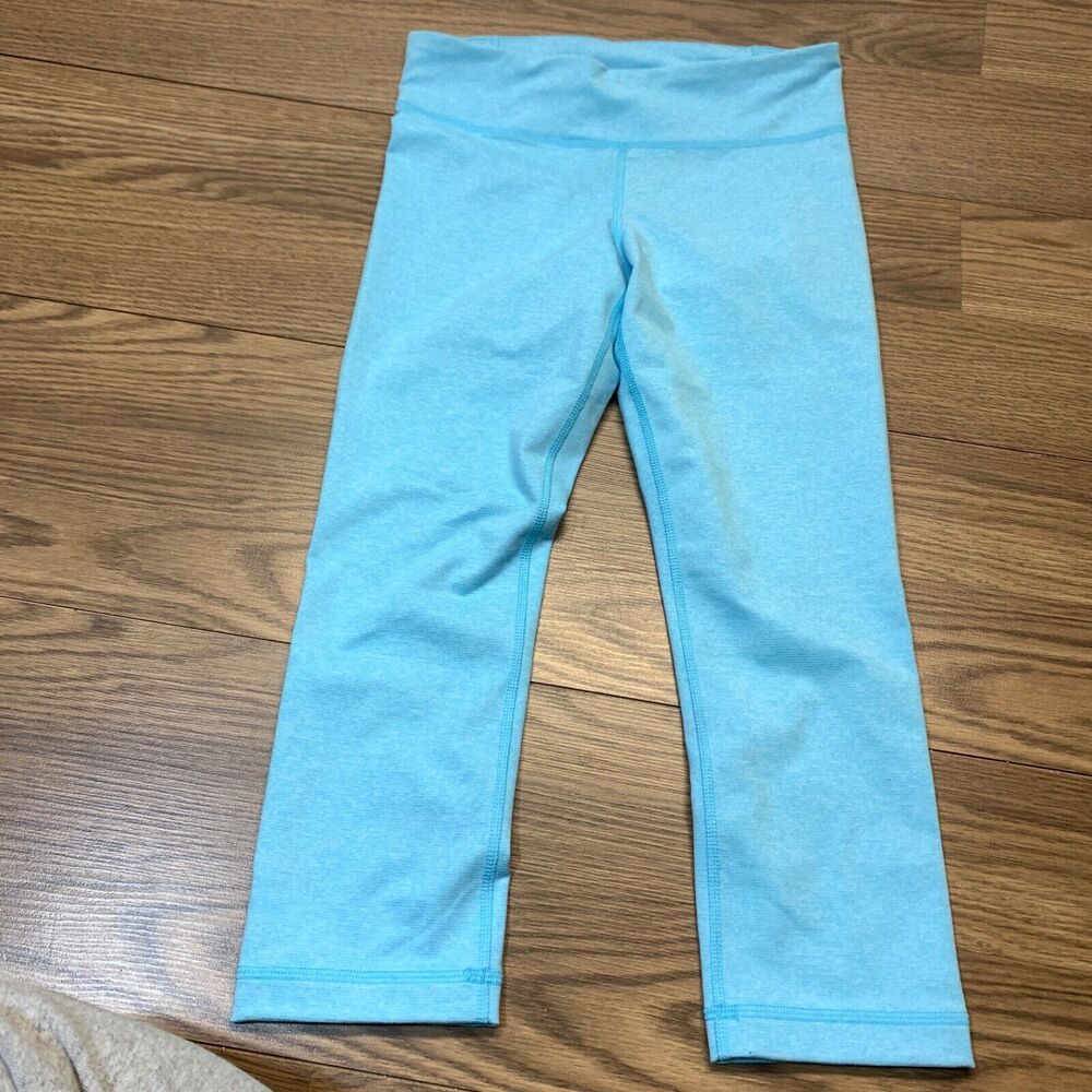 Under Armour Tech Capri Womens XS Blue Compression Leggings UA HeatGear Gym